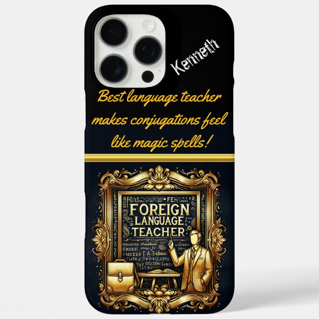 Coques Case-Mate iPhone Professeur de langue étrangère créative (Verso)