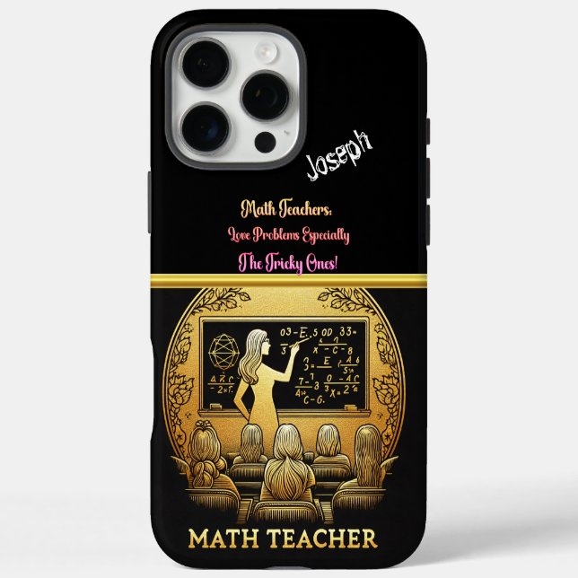 Coques Case-Mate iPhone Professeur de mathématiques passionné (Verso)