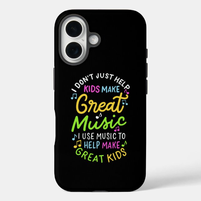 Coques Case-Mate iPhone Professeur de musique - Aidez les enfants à faire  (Verso)