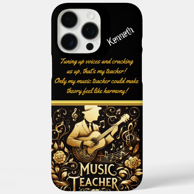 Coques Case-Mate iPhone Professeur De Musique Inspiré De Mélodies En Class (Verso)