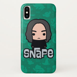 Coque iPhone X Professeur Snape Cartoon Caractère Art