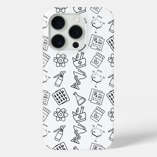 Coques Case-Mate iPhone Professional Pharmacy Icon Pattern IPhone Case (Verso)
