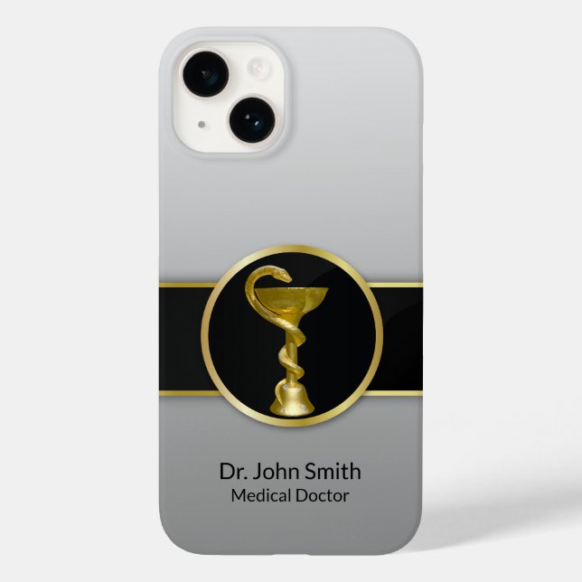 Coques Case-Mate iPhone Professionnel Médicale Hygieia Bowl Gold (Verso)