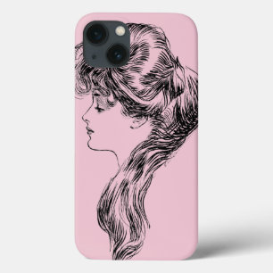 iPhone 13 Coque Profil d'une fille de Gibson, 1903