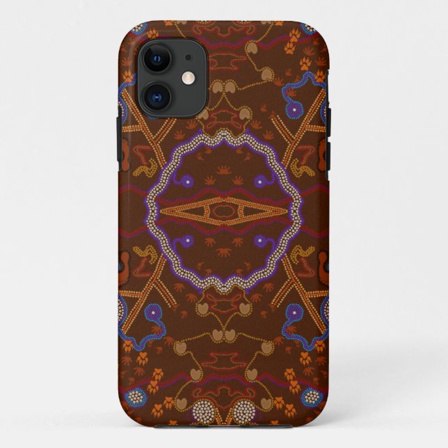 Coques Case-Mate iPhone Promenade aborigène australienne avec traces anima (Dos)