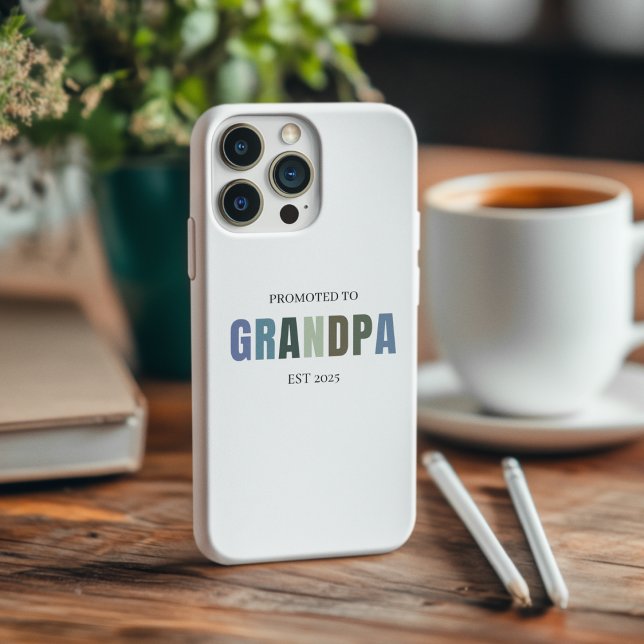 Coques Case-Mate iPhone Promu à Grand-père EST 2025 | Personnalisé (Créateur téléchargé)