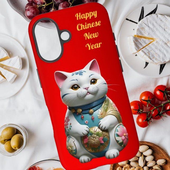 Coques Case-Mate iPhone Prospérité Fortune Chat Nouvel An Chinois (Créateur téléchargé)