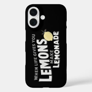 Coque Pour iPhone 16 Protective Phone Case Motivational Lemons Resilien