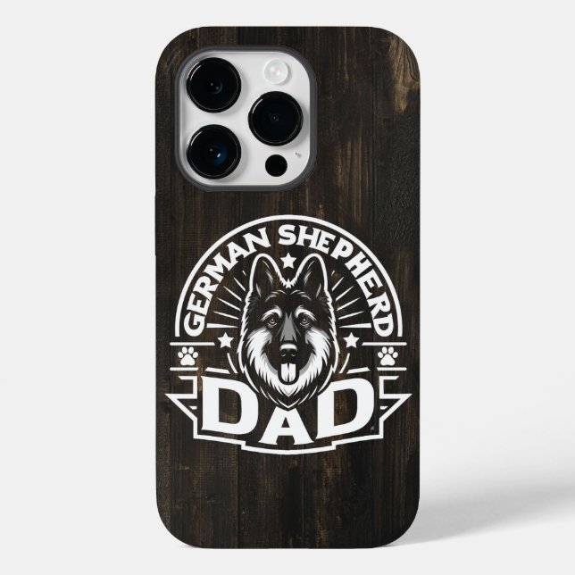 Coques Case-Mate iPhone Protéger le berger allemand Chien Papa Fier Voyage (Verso)