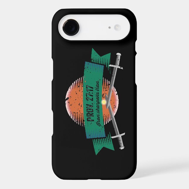 Coques Case-Mate iPhone Prov. 27:17 Iron Sharpens Fer (Verso)