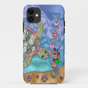 Case-Mate iPhone Case Psychédélic Sea Turtle Seahorse