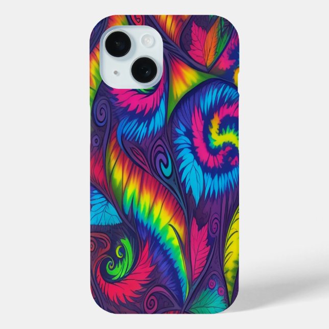 Coques Case-Mate iPhone Psychedelic Swirl Rainbow Phone Case  (Verso)