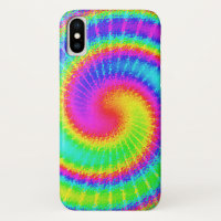 Psychédélique hippie de rétro colorant de cravate