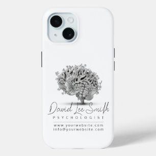 Coque Pour iPhone 15 Psychologue / Neurologue Minimaliste