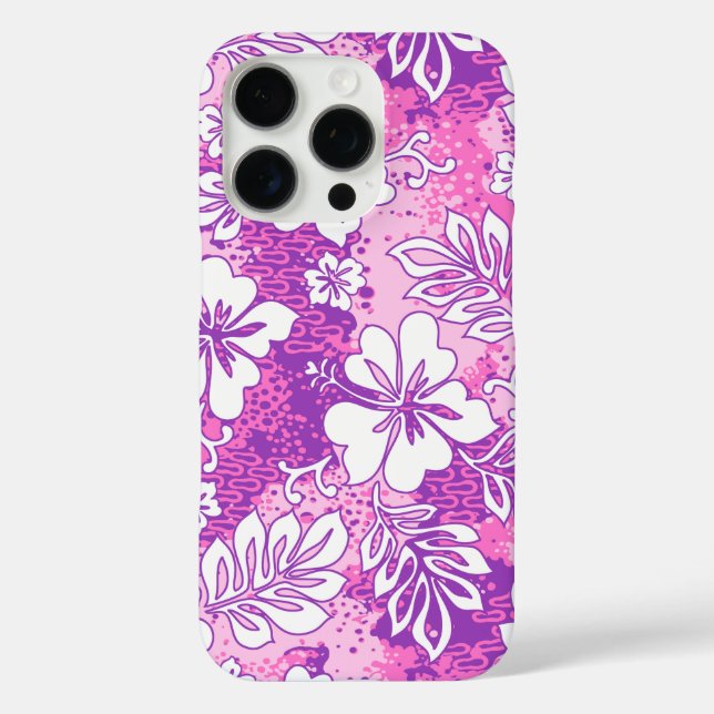 Coques Case-Mate iPhone Pua Aloha Hawaiian Heart Formé Hibiscus rose (Verso)