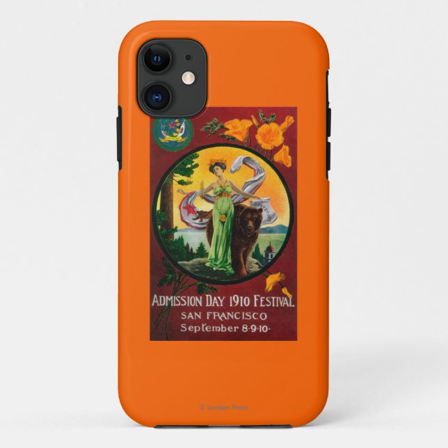 Coques Case-Mate iPhone Publicité de jour d'admission, festival d'état (Dos)