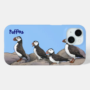 Coque Pour iPhone 15 Puffins de l'Atlantique