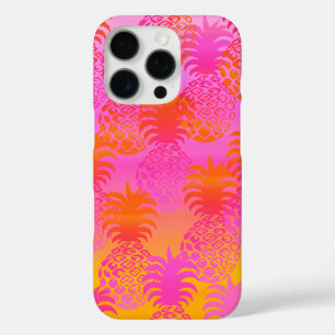 Coques iPhone 16 Pro Pukana Hawaiian Ananas Sunset Blend Rose