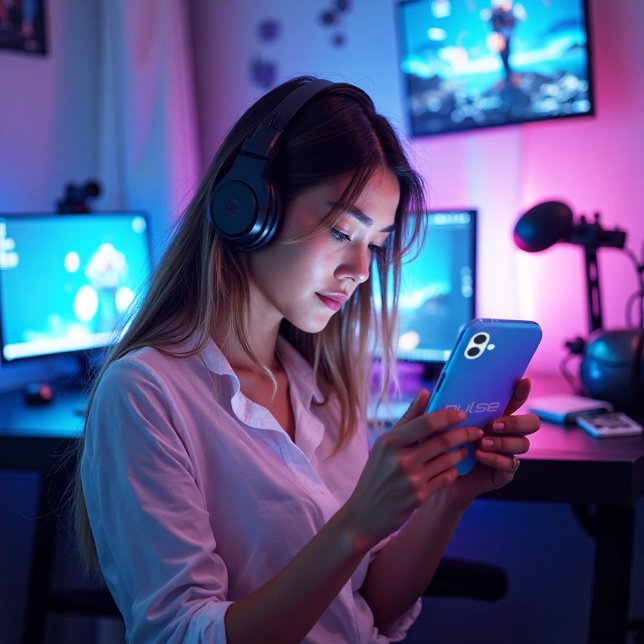 Coques Case-Mate iPhone Pulse Prism - Vaporwave Vibe Gradient (Prism Pulse iPhone Case. Digital dreams & vaporwave vibes for your tech. Protect in style.)