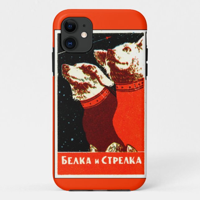 Coques Case-Mate iPhone Pupniks Belka et espace soviétique de Strelka (Dos)