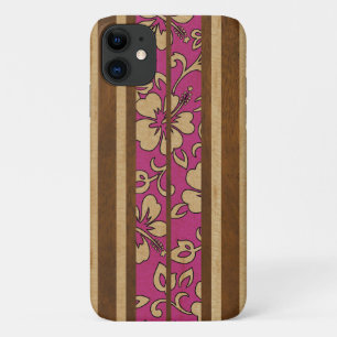 Case-Mate iPhone Case Pupukea Vintage Hawaiian Faux Wood Surboard