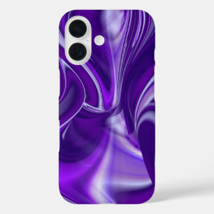 Coque Pour iPhone 16 Purple Dream, Imaginaire Abstrait Rainbow-Art