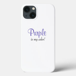 Case-Mate iPhone Case Purple Est Ma Couleur Mignonne Citation Fille