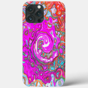 Case-Mate iPhone Case Purple et Orange Super Retro Swirl Abstrait