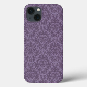 iPhone 13 Coque Purple floral wallpaper 2
