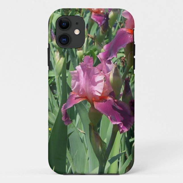 Coques Case-Mate iPhone Purple Irises Printemps Floral (Dos)