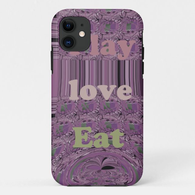 Coques Case-Mate iPhone Purple Lots & Jouer Manger Afrique du Sud Traditio (Dos)