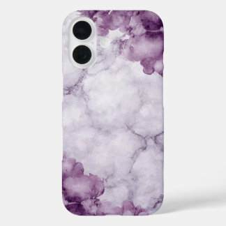 Coque Pour iPhone 16 Purple Marble