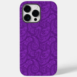 Coque Pour Pour iPhone 14 Pro Max Purple Paisley