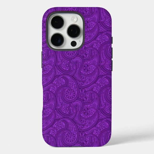 Coques Case-Mate iPhone Purple Paisley (Verso)