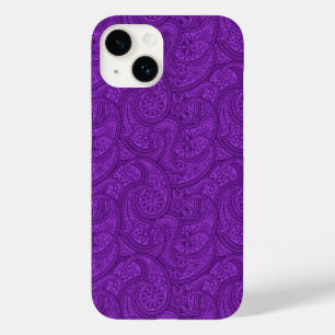 Coque Pour iPhone 14 Purple Paisley