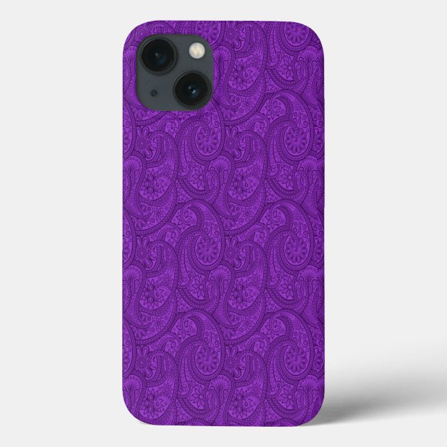 Coques Case-Mate iPhone Purple Paisley (Verso)