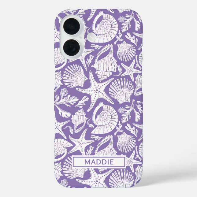 Coques Case-Mate iPhone Purple Shells Personalized (Verso)