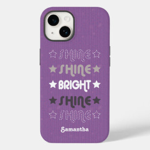 Coque Pour iPhone 14 Purple Shine. Brille. Lumineux. Brille. Brille.