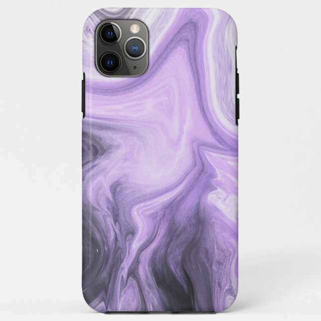 Coques Case-Mate iPhone Purple Smoke Moderne Abstrait (Dos)