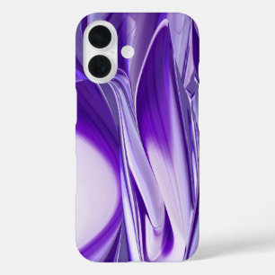 Coques iPhone 16 Purple Snow Dream, Imaginaire Abstrait Rainbow-Art