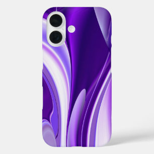 Coque Pour iPhone 16 Purple Snow Dream, Imaginaire Abstrait Rainbow-Art