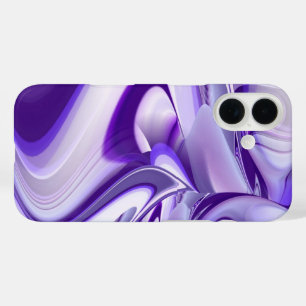 Coque Pour iPhone 16 Purple Snow Dream, Imaginaire Abstrait Rainbow-Art