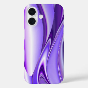 Coques iPhone 16 Purple Snow Dream, Imaginaire Abstrait Rainbow-Art