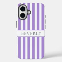 Purple striped Personalized Name 