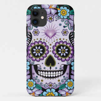 Case-Mate iPhone Case Purple Sugar Skull