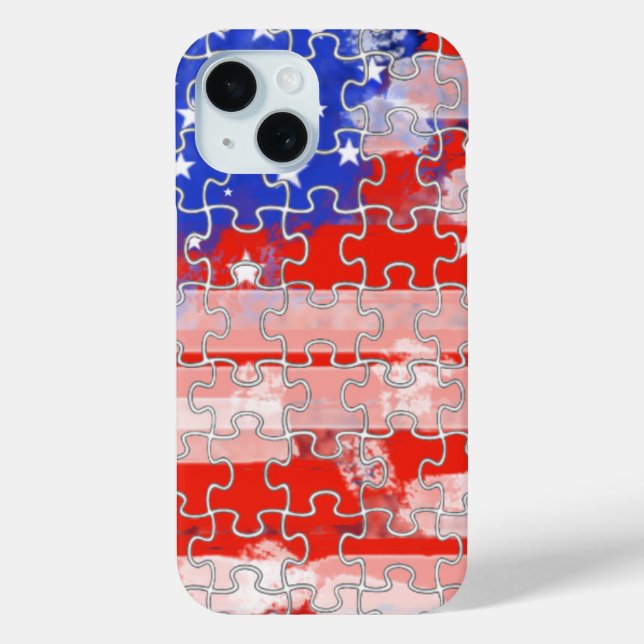 Coques Case-Mate iPhone puzzle américain (Verso)