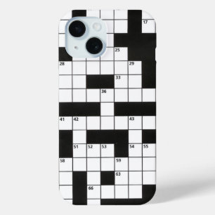 Coque Pour iPhone 15 Puzzle de mots croisés