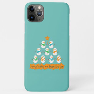Case-Mate iPhone Case Pyramide des sapins de Noël faite de bonhommes de