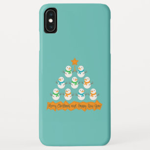 Case-Mate iPhone Case Pyramide des sapins de Noël faite de bonhommes de 