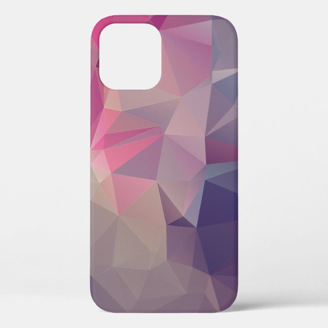 Coques Case-Mate iPhone Pyramide rose violet Abstrait Art Design Coque-Mat (Verso)